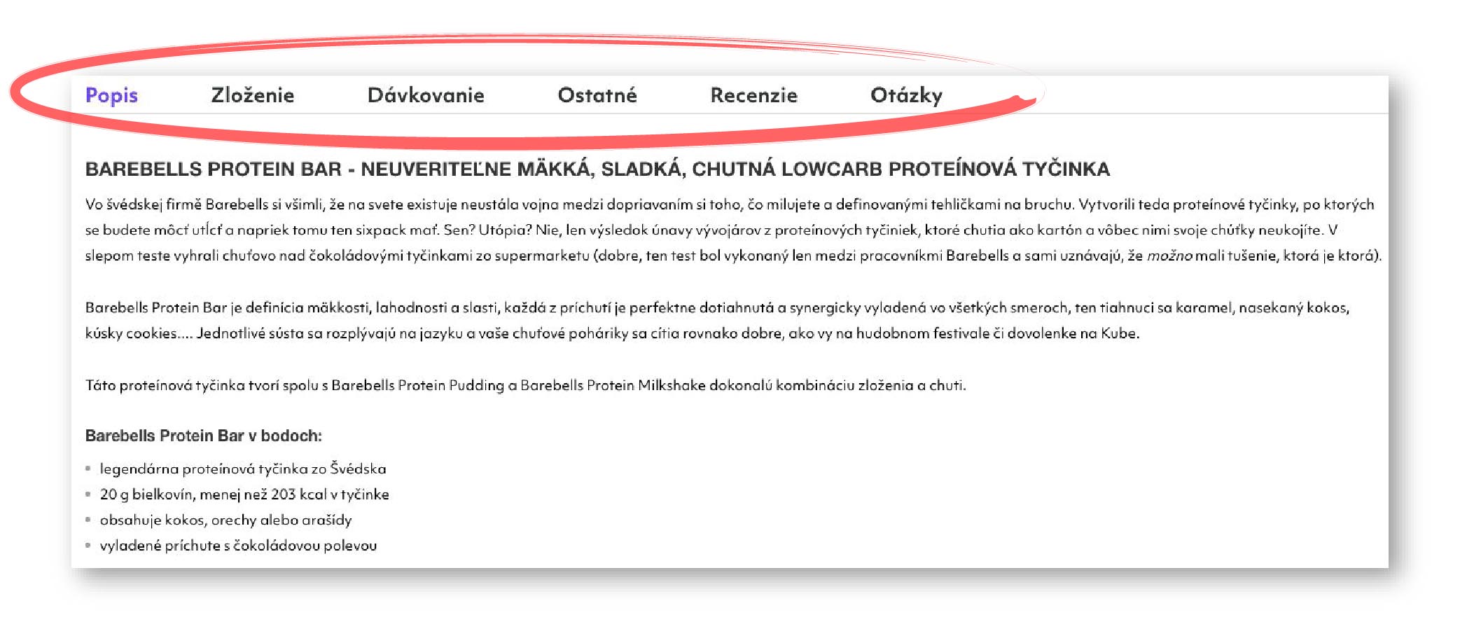 popis produktu na e-shope Aktin.sk